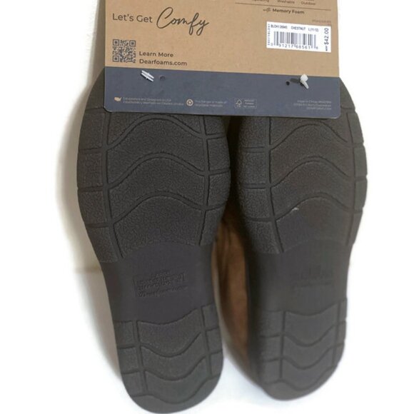 Dearfoam Men’s Fleece-lined Slippers - Picture 5 of 6
